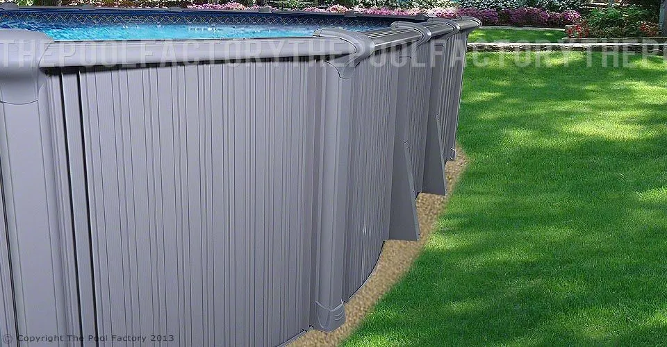 12'x17'x54" Intrepid - Extruded Aluminum Oval Pool With Interlocking Wall