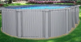 12'x17'x54" Intrepid - Extruded Aluminum Oval Pool With Interlocking Wall