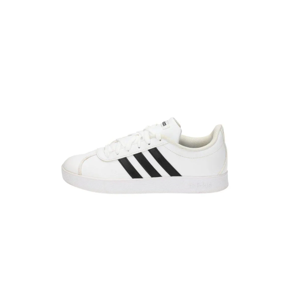 Adidas Vl Court 2.0 Sneakers Leather White Colour For Kids