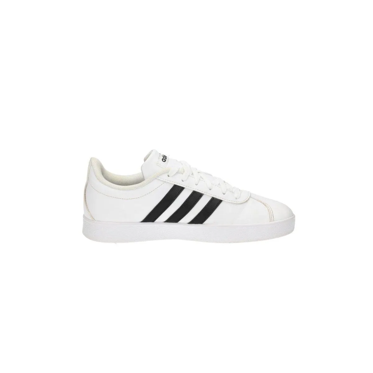 Adidas Vl Court 2.0 Sneakers Leather White Colour For Kids