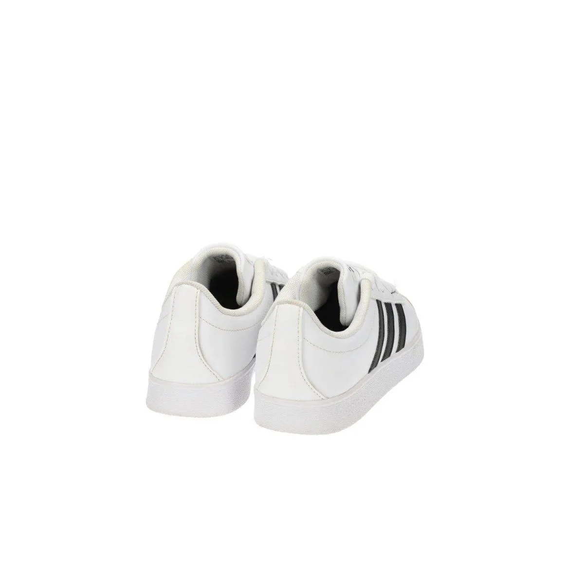 Adidas Vl Court 2.0 Sneakers Leather White Colour For Kids