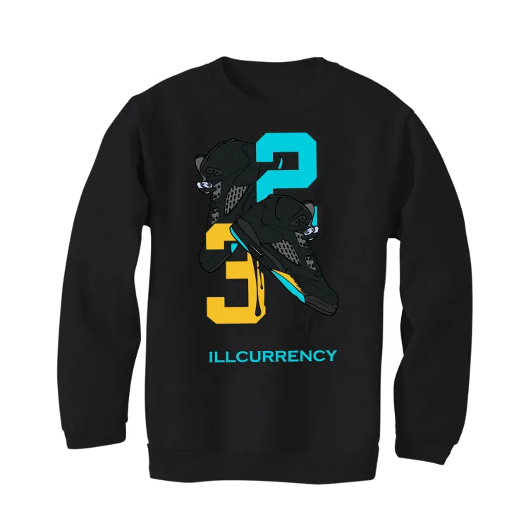 Air Jordan 5 Aqua - Black T-Shirt (23)