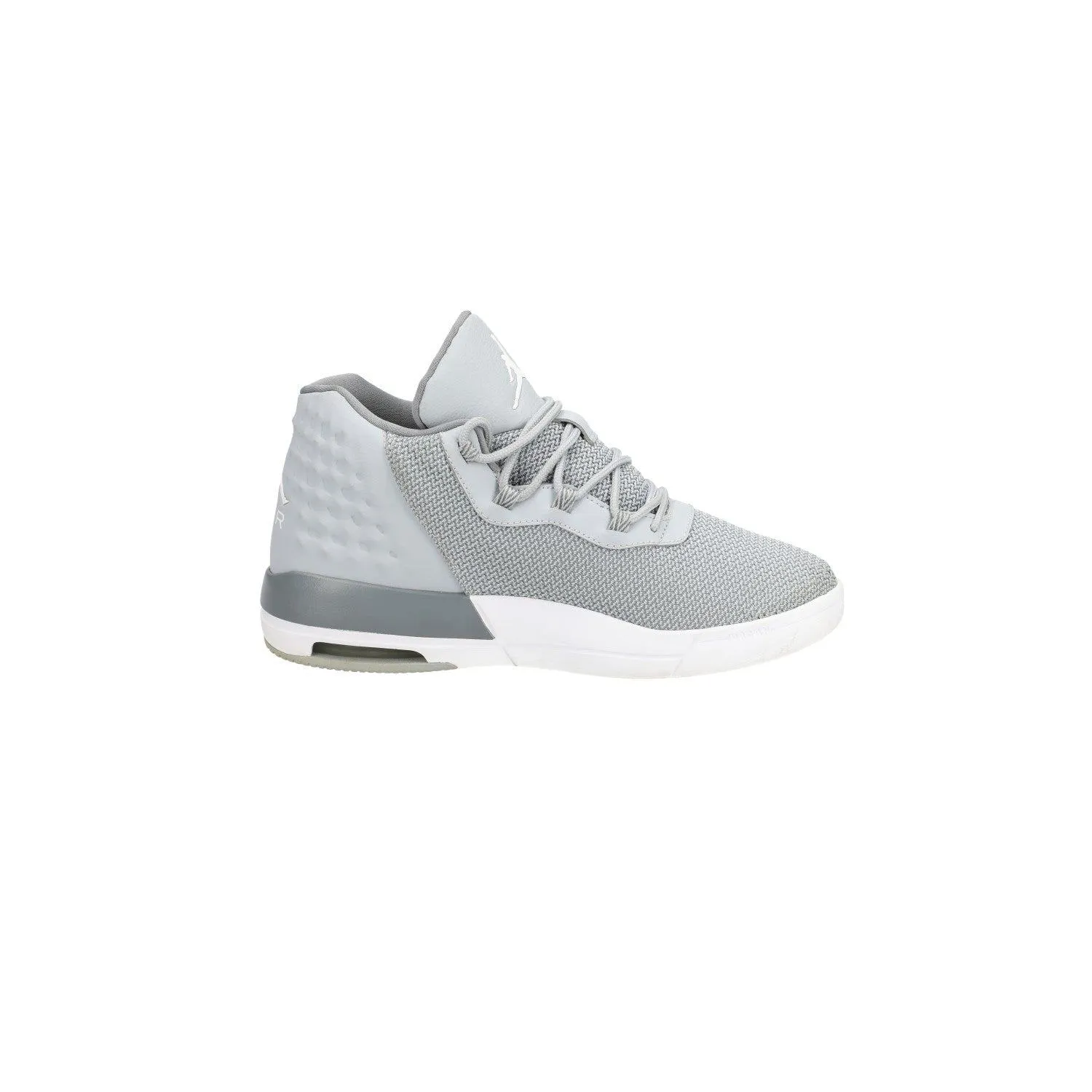 Air Jordan Academy Basketball Sport Shoes Fabric Grey Colour For Kids