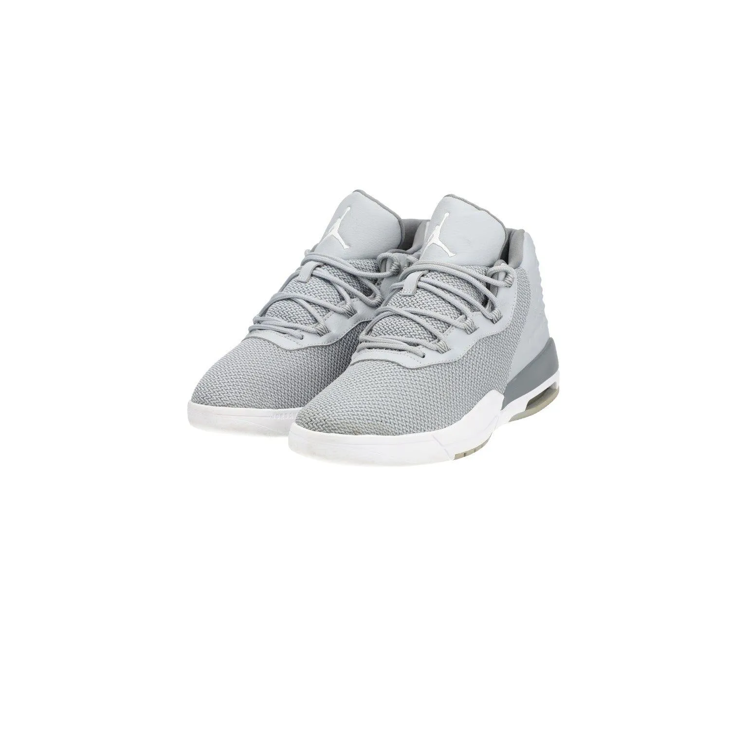 Air Jordan Academy Basketball Sport Shoes Fabric Grey Colour For Kids