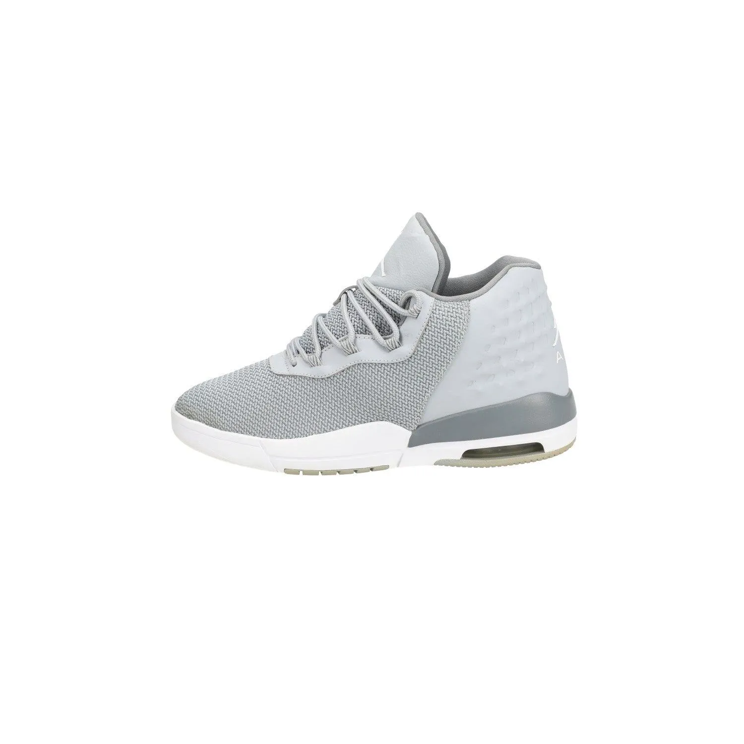 Air Jordan Academy Basketball Sport Shoes Fabric Grey Colour For Kids