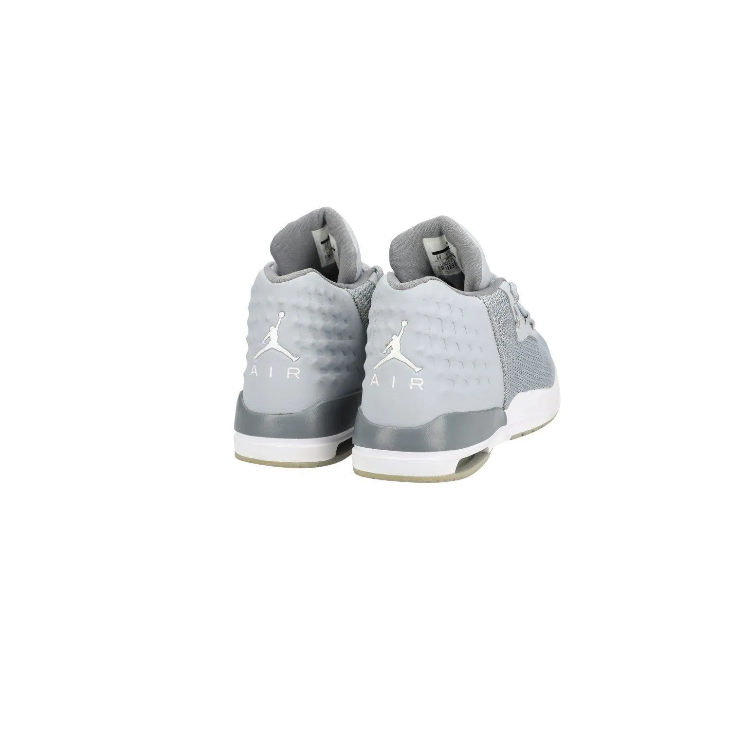 Air Jordan Academy Basketball Sport Shoes Fabric Grey Colour For Kids