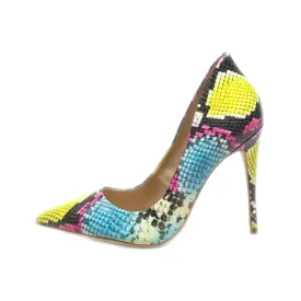 Aldo High-Heel Shoes Leather Multicolour Colour For Women