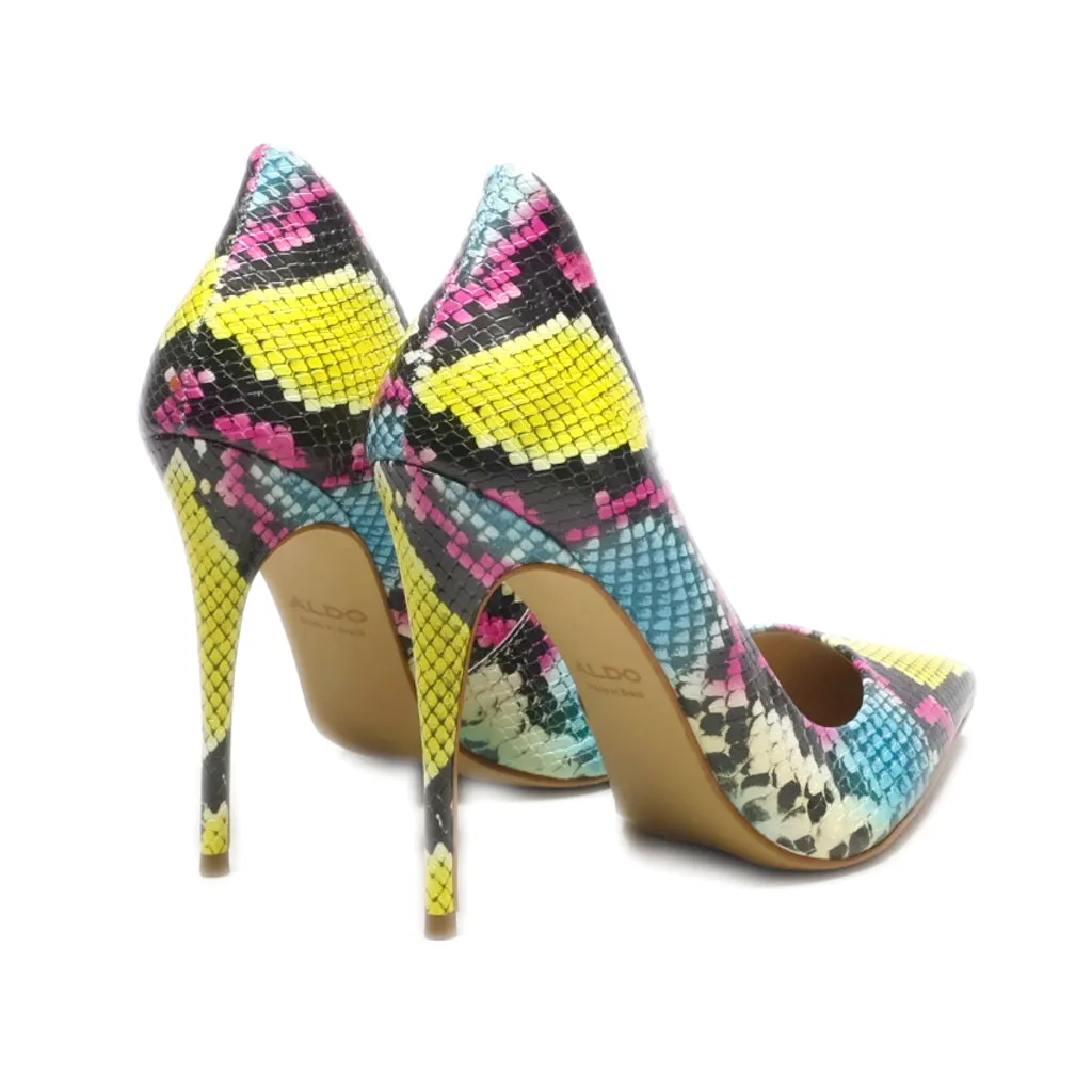 Aldo High-Heel Shoes Leather Multicolour Colour For Women