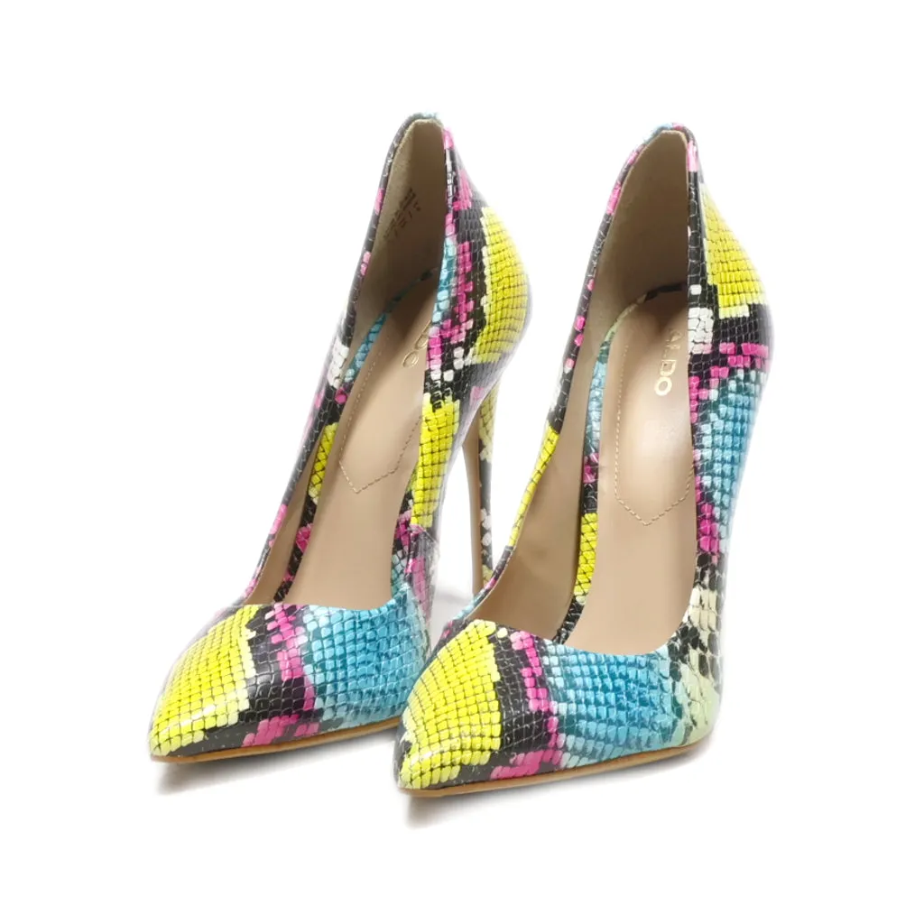 Aldo High-Heel Shoes Leather Multicolour Colour For Women