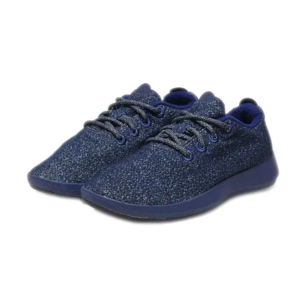 Allbirds Runner Up Mizzles Sport Shoes Wool Blue Colour For Women