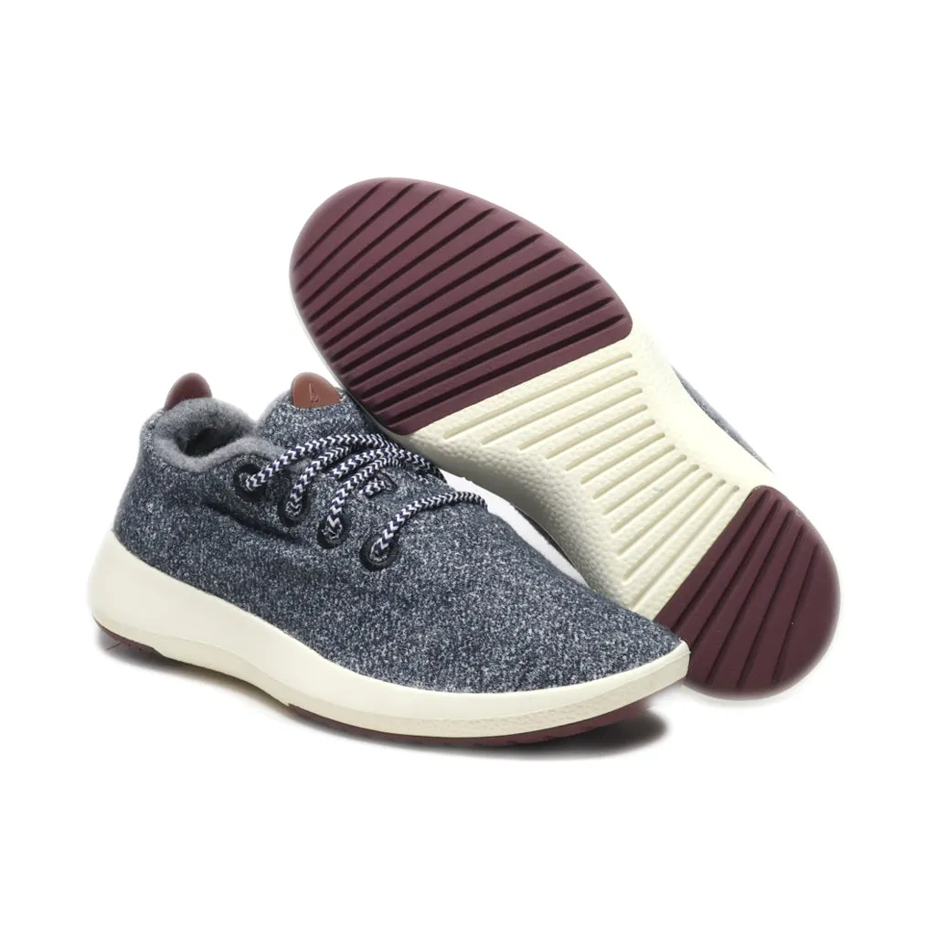 Allbirds Sport Shoes Suede Blue Colour For Women