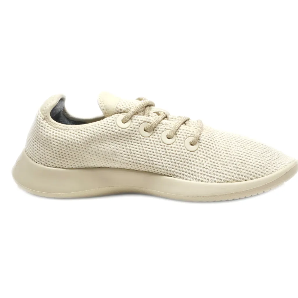 Allbirds Tree Runners Sport Shoes Fabric Beige Colour For Men