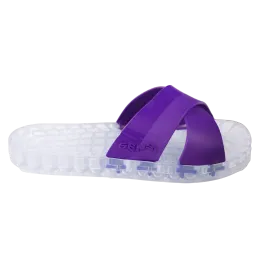 Amalfi - Clear Slide Sandal - Purple