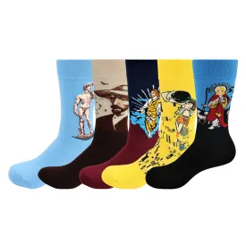 Artists Socks - Kiss, David, Van Gogh - Fun Comfy Socks