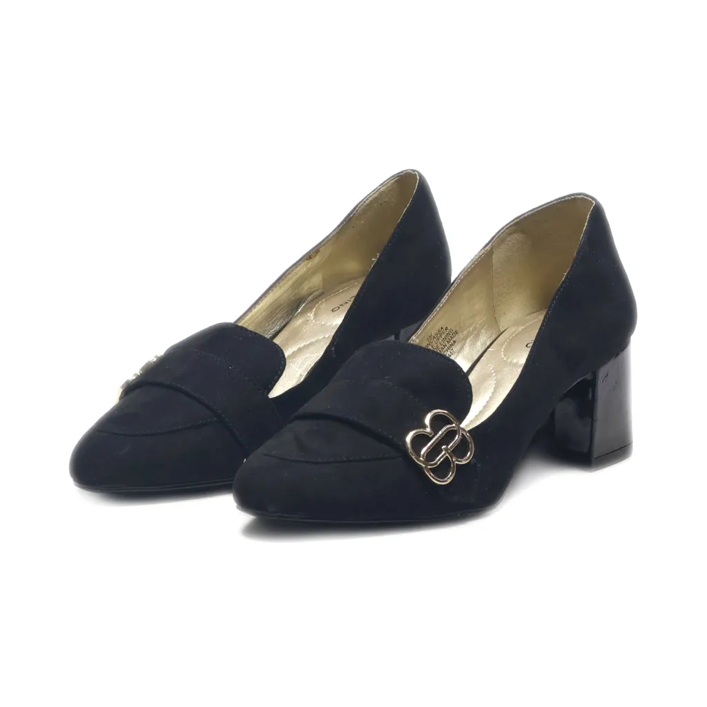 Bandolino Mid-Heel Shoes Suede Black Colour For Women