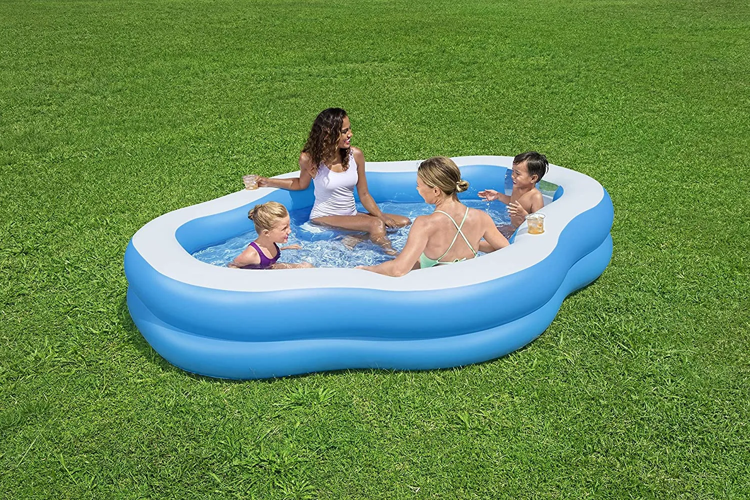 Bestway Splashview Family Pool (8'10" x 6'6" x 20"/2.70m x 1.98m x 51cm)