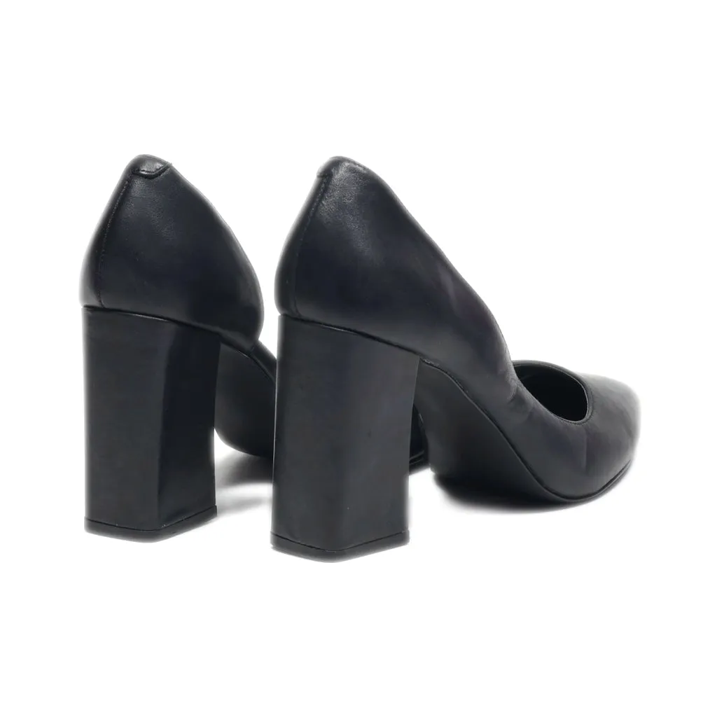 Bleecker & Bond Nadine High-Heel Shoes Leather Black Colour For Women