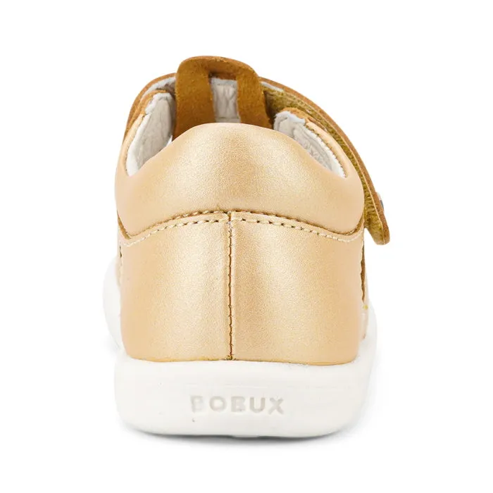 Bobux IWalk IW Zap II Closed Toe Sandal Pale Gold