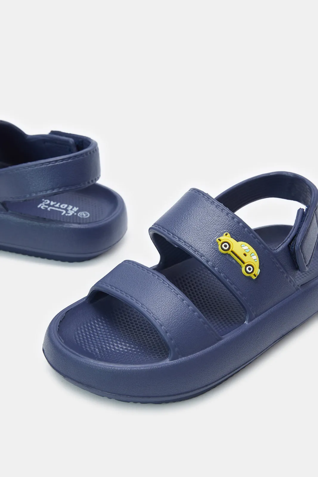 Boys Blue Printed Traditional Sandals