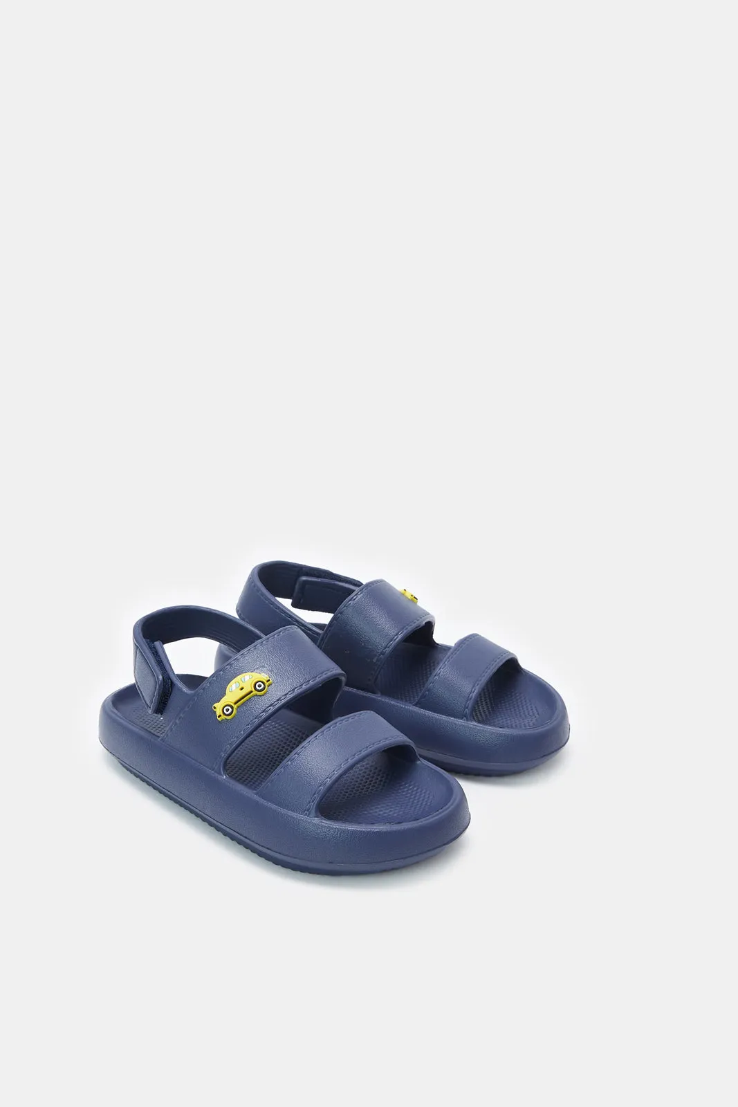 Boys Blue Printed Traditional Sandals