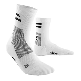 CEP Unisex's Training Socks Mid Cut - White