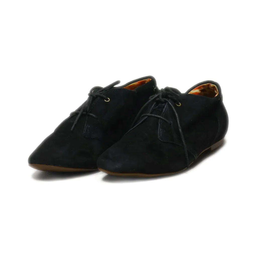 Clarks Lace Ups Suede Black Colour For Women