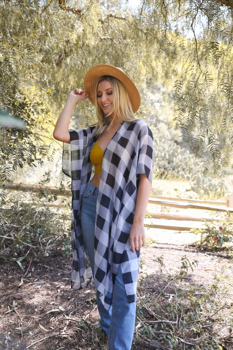 Classic Buffalo Check Kimono