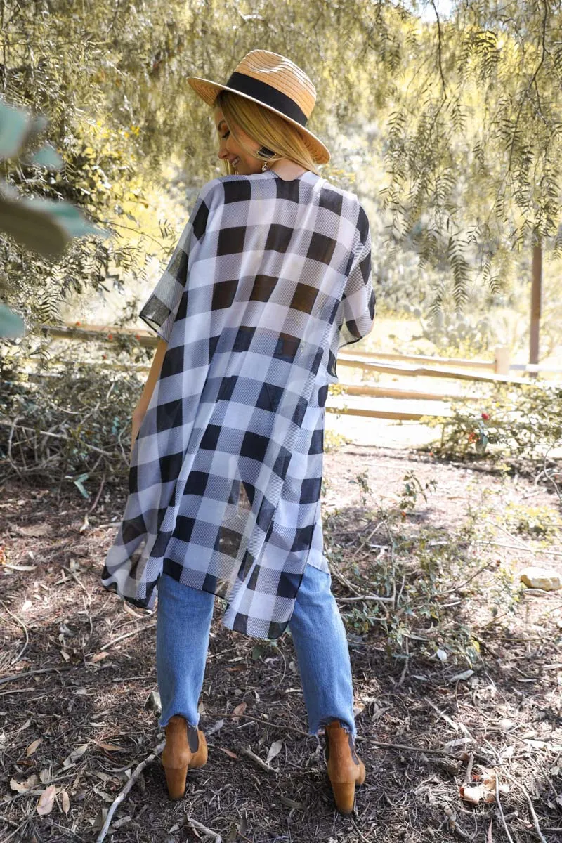 Classic Buffalo Check Kimono