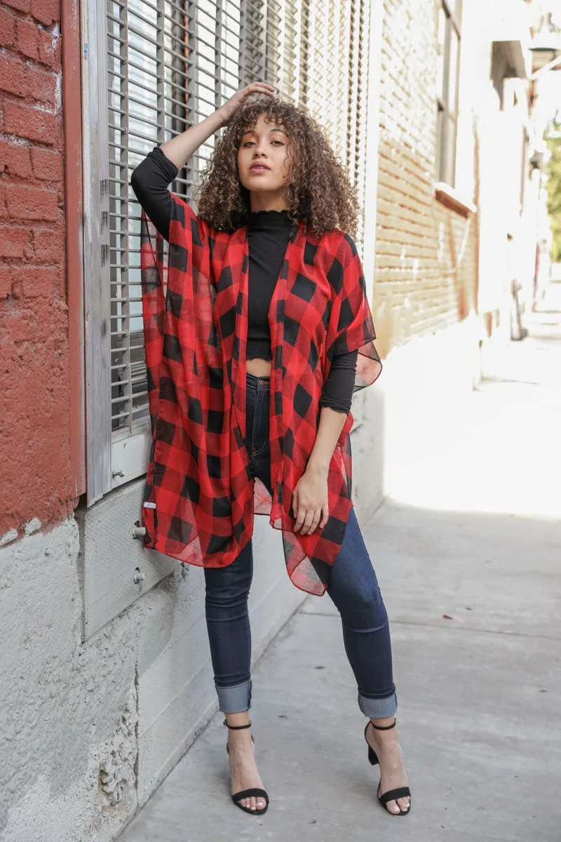 Classic Buffalo Check Kimono