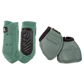 Classic Equine Classic Fit Front and Bell Boot Combo Pack- Spruce