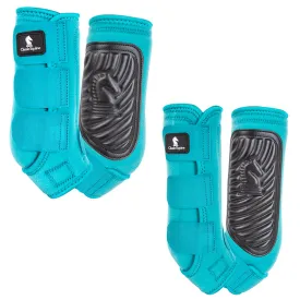 Classic Equine Classic Fit Front and Hind Boot Combo Pack- Aqua