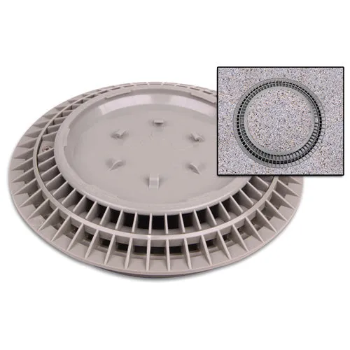 Color Match Pool Fittings 8-inch Round Pebble Top Drain Cover