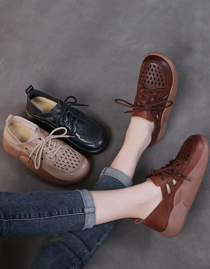 Comfortable Hollow Retro Summer Walking Shoes