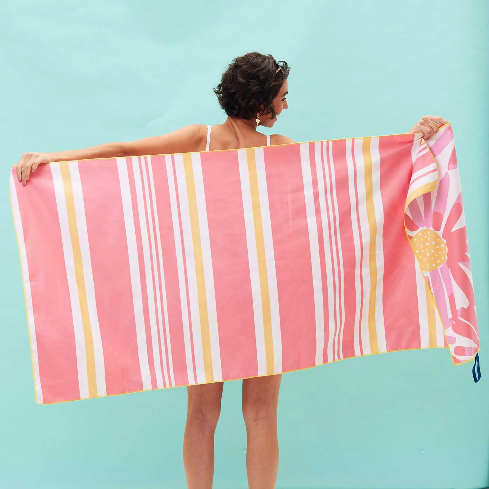 Daisies Reversible Eco Beach Towel