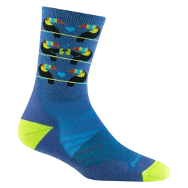 Darn Tough Toco Loco Micro Crew Ultra-Lightweight Running Sock (Women's) - Baltic