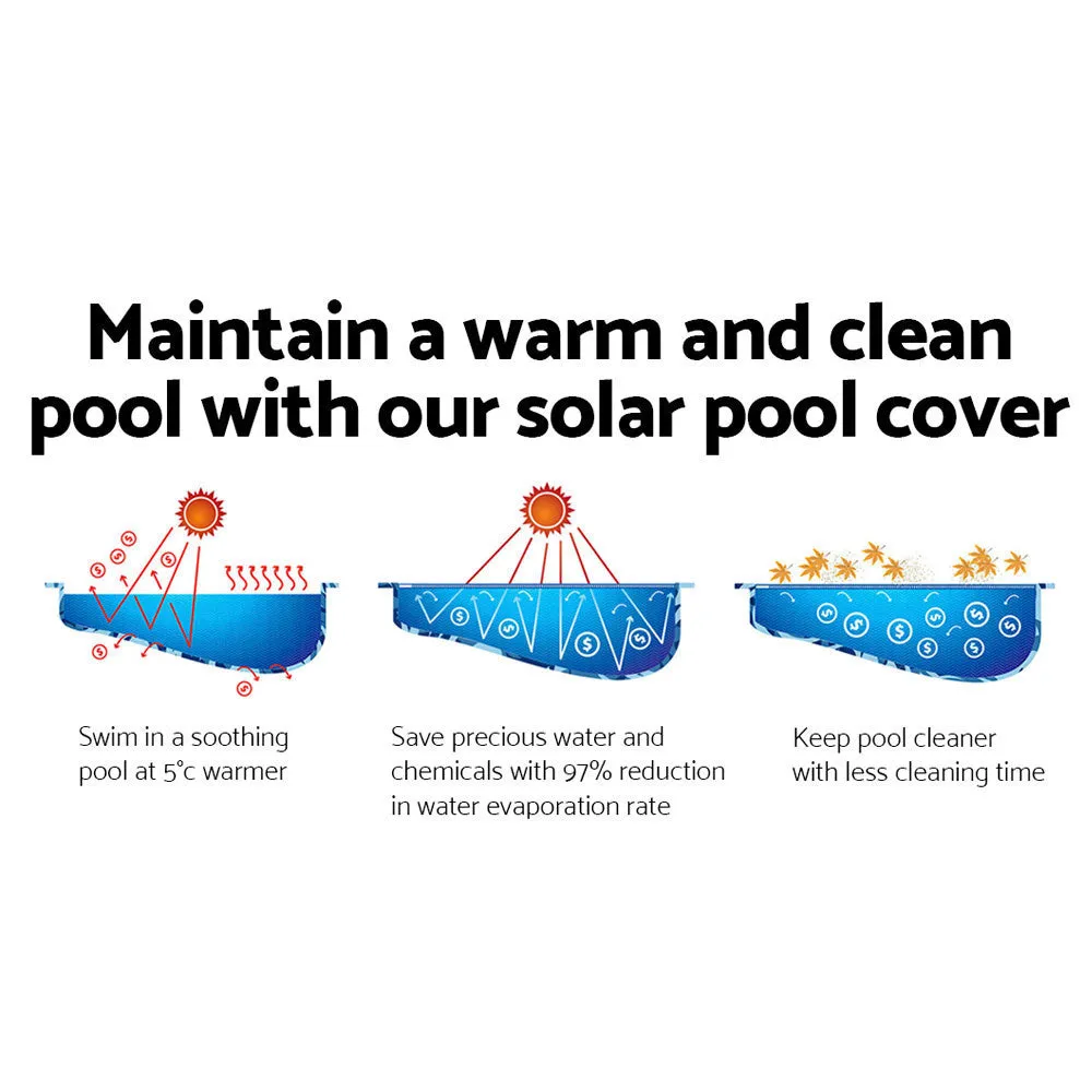 Durable Solar Pool Cover 500 Micron 10x4m - Aquabuddy