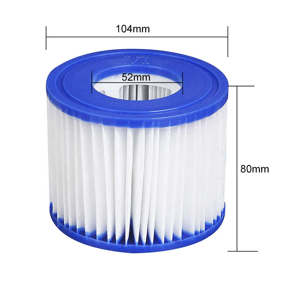 Durable VI Filter Cartridges for Lay-Z-Spa, 8PCS