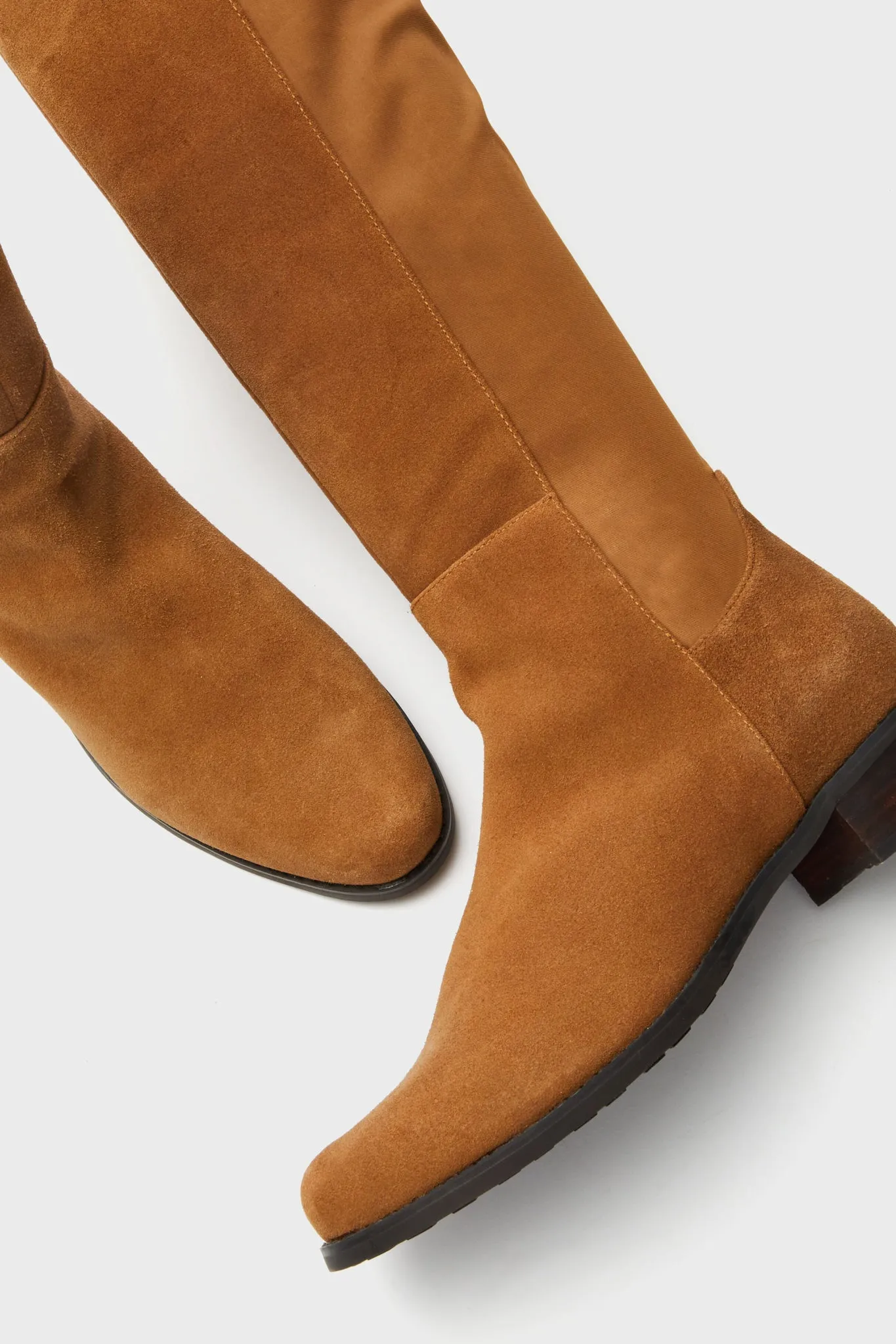 Exclusive Camel Suede Waterproof Velma Boots