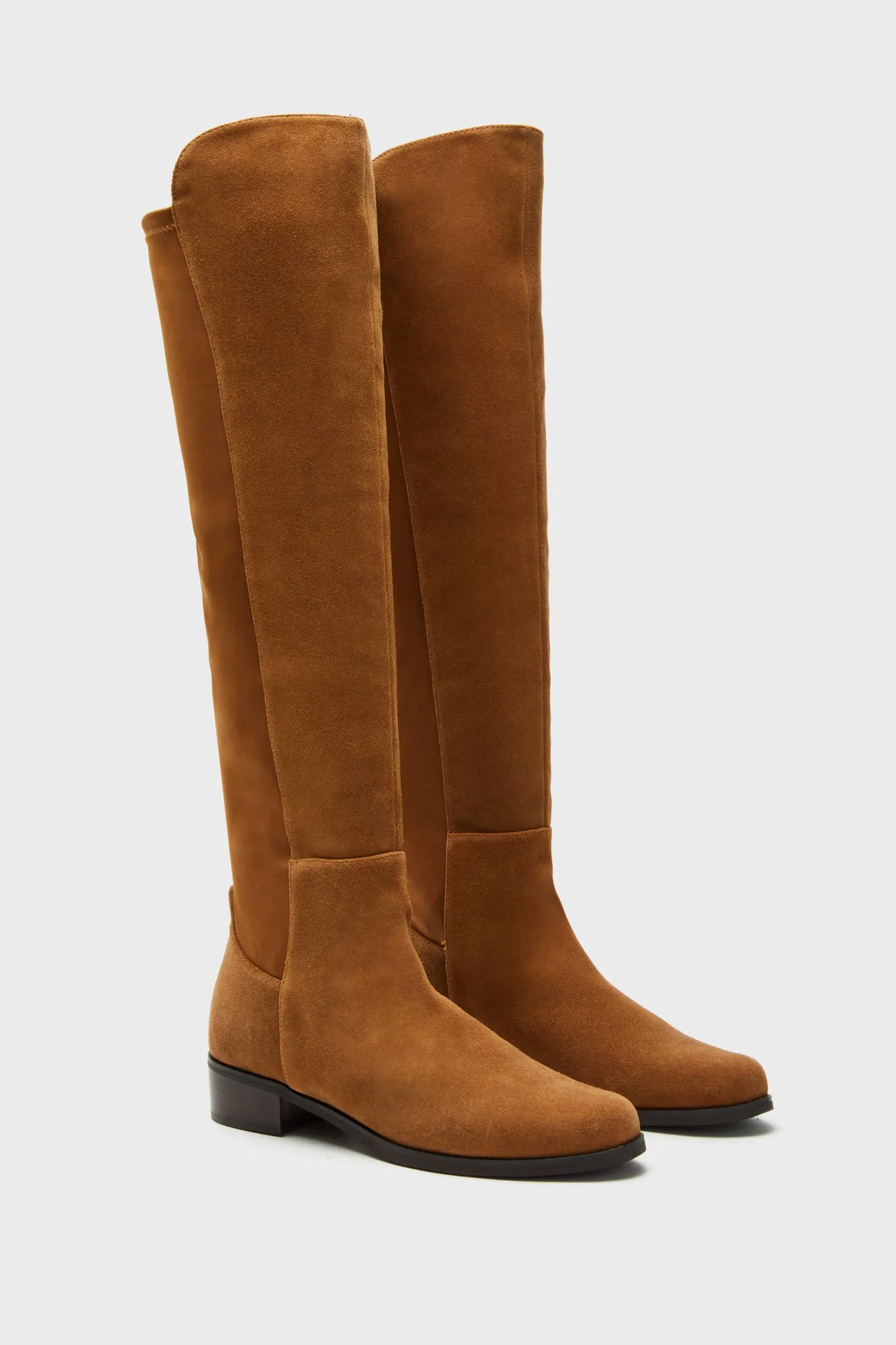 Exclusive Camel Suede Waterproof Velma Boots