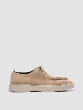 FRAME 011 - Beige Suede Derby Shoes