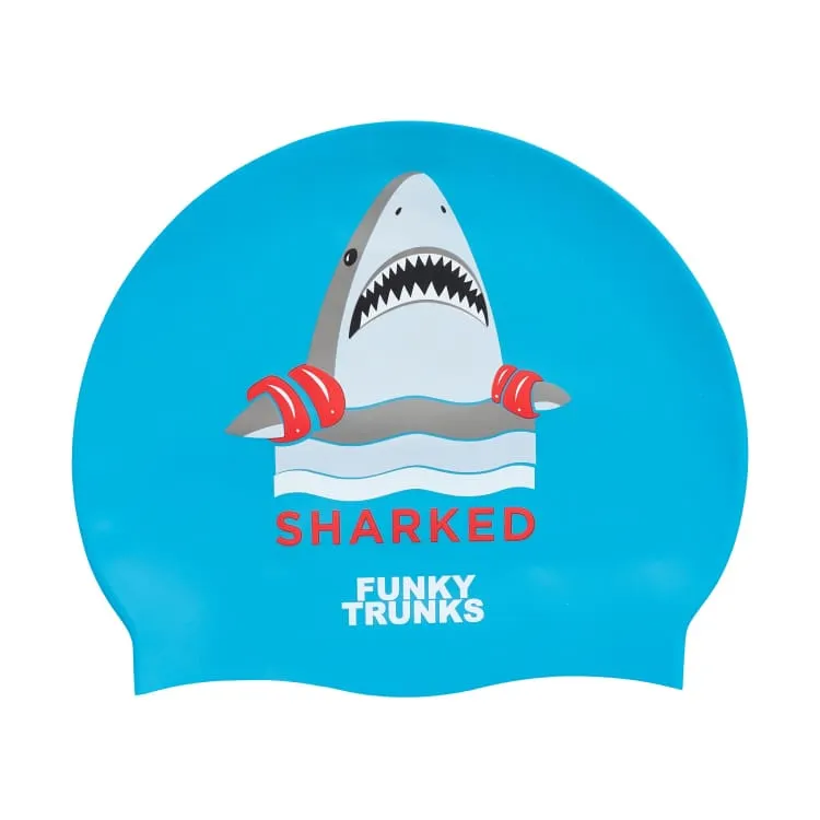 Funky Silicone Swim Cap-Sharked