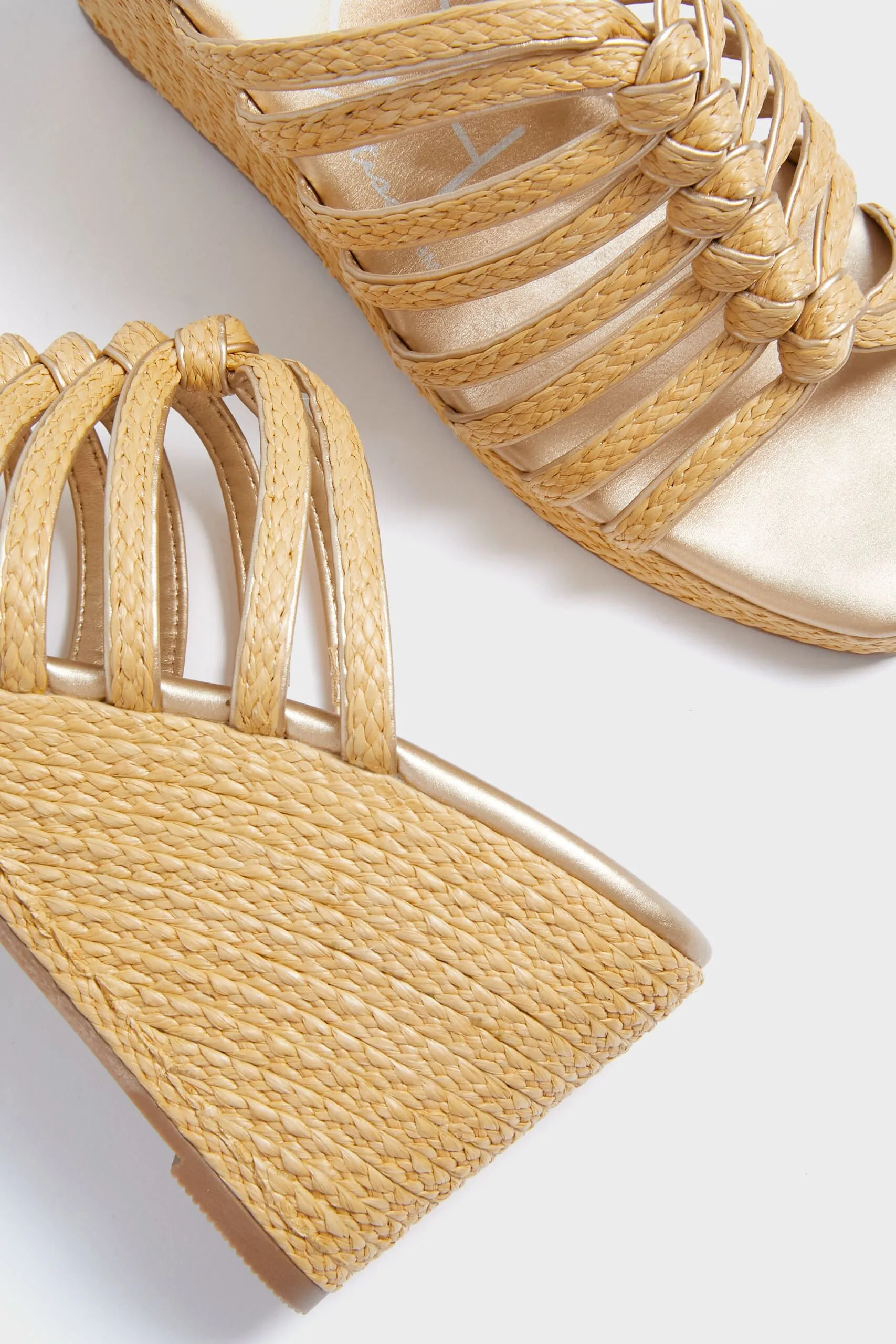 Gold Laney Wedge Sandals