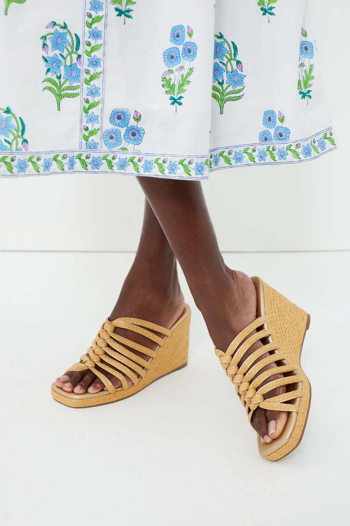 Gold Laney Wedge Sandals