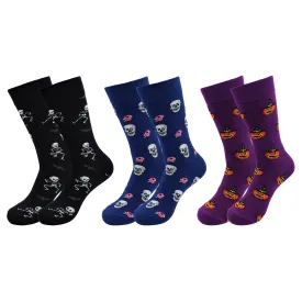 Halloween / Horror Funny Skull Socks - Dancing Skeleton