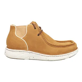 Hi-Call Buckskin Round Toe Chukka Boots