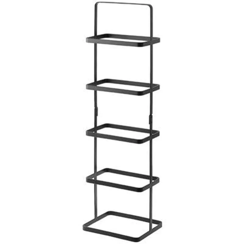 INDIAN DECOR Metal 11400 5-Tier 5 Pair Shoe Rack, Shoe Storage, Shoe Shelf- Black