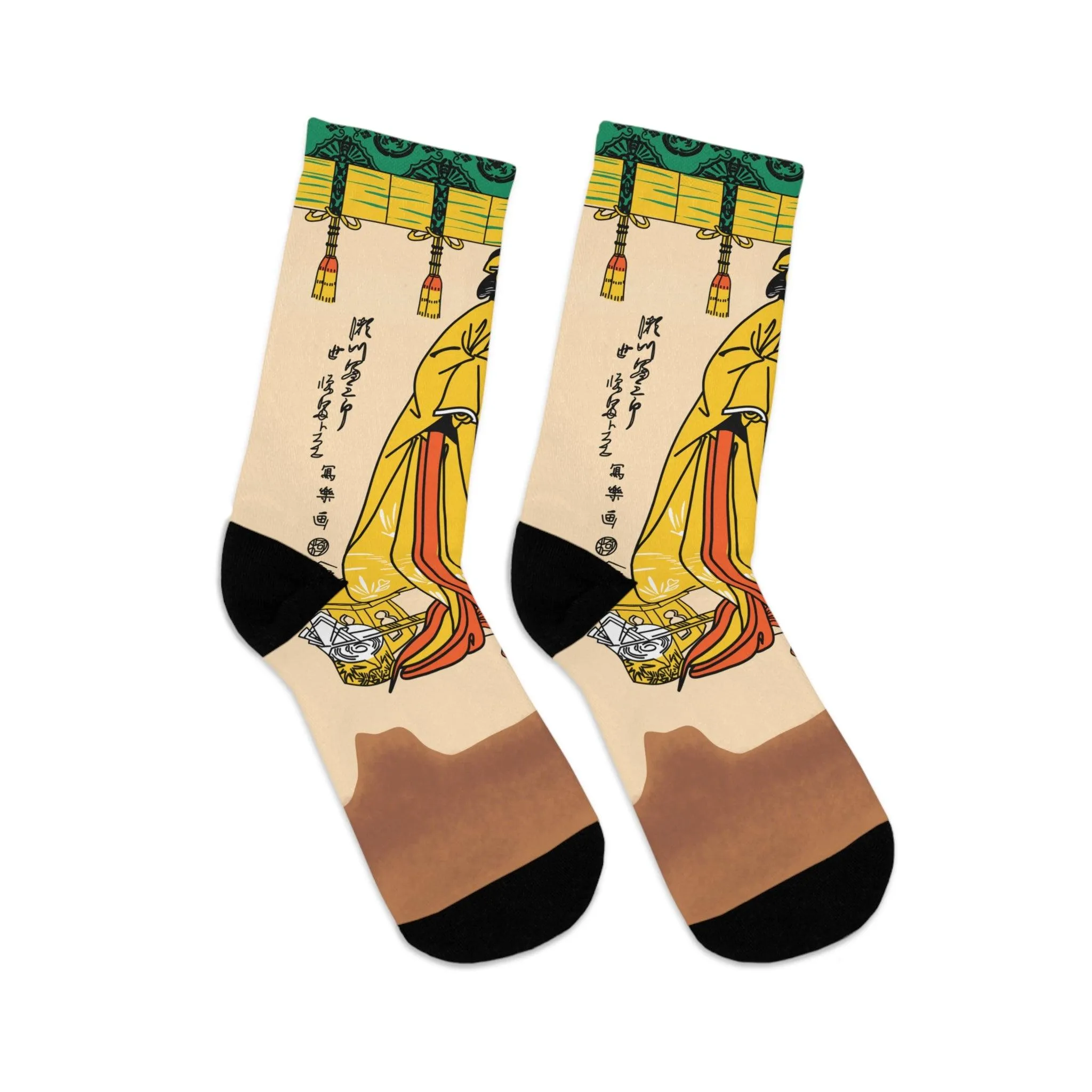 Kabuki Actor by Toshusai Sharaku Socks