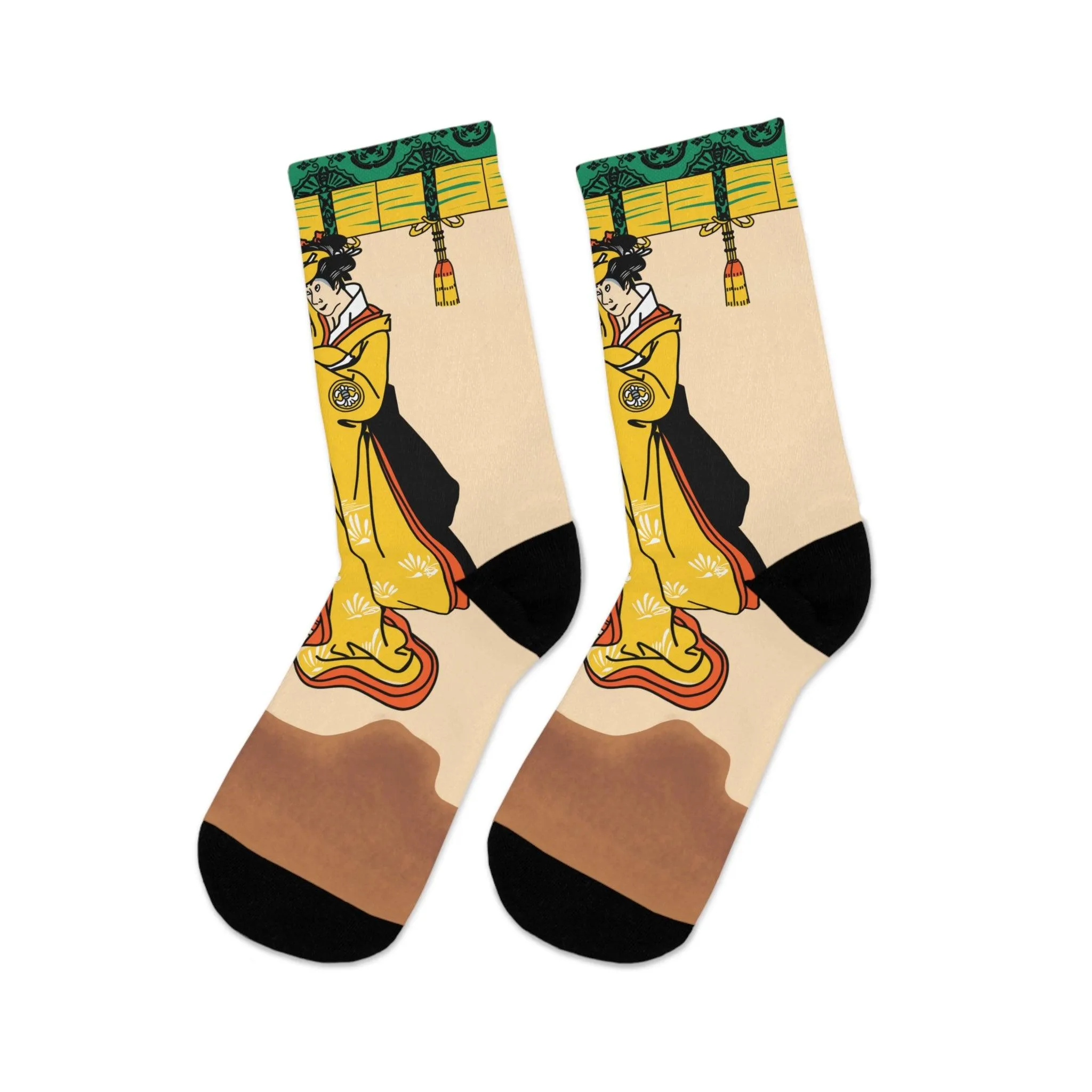 Kabuki Actor by Toshusai Sharaku Socks