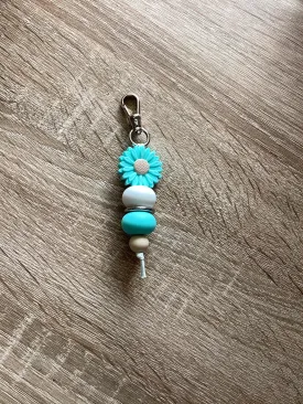 Keyring - Aqua Daisy