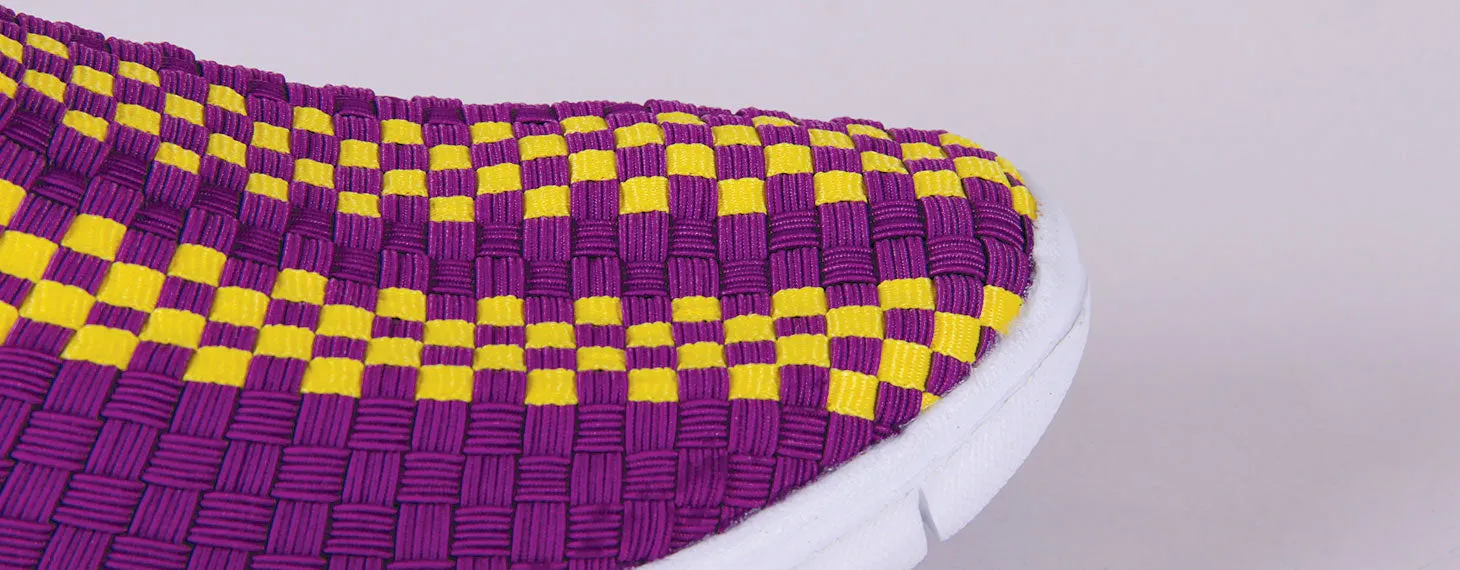 LSU Tigers Woven Colors Comfy Slip On Shoes